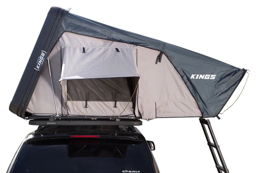 Roof Top Tent (Aluminium) | 2 min Setup | Large Sleeping Area | Aluminium side-opening transit lid