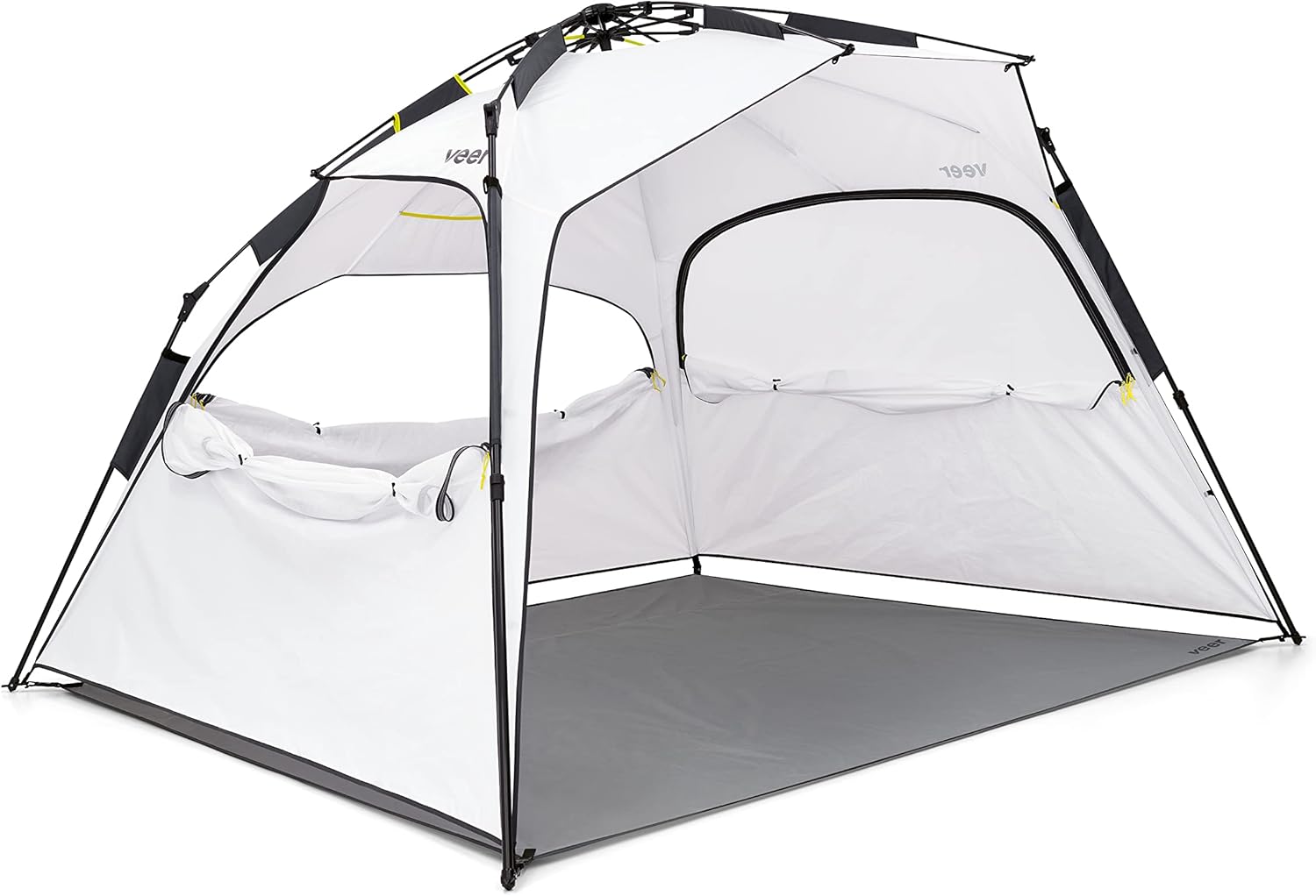 Family Basecamp Recreational Pop-Up Tent | Premium Trail Rated Beach Tent or Camp Shelter for Adults and Kids | Water Resistant UPF50 Protective Coating | Portable with Easy Set Up and Take Down