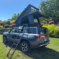 Hard Shell Car Rooftop Tent Waterproof Camping Hinge Aluminum RTT Black 4x4 Camper Van Outdoor