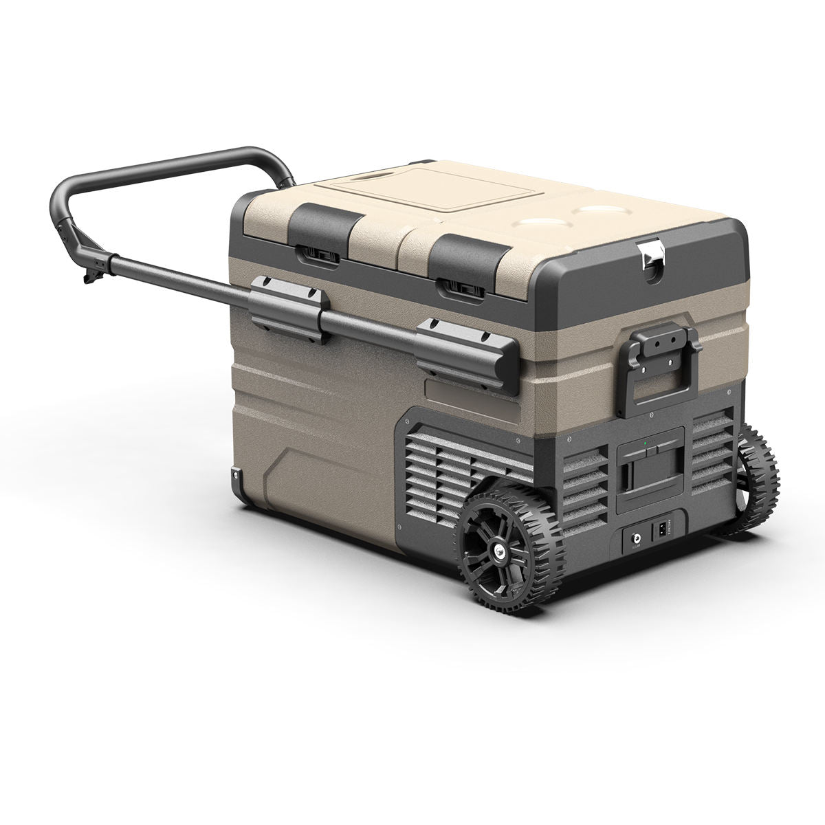 12V Portable 55 Liter Car Electric Wheels and Handle Refrigerator Car Fridges Camping Fridge Freezer Truck Refrigerator