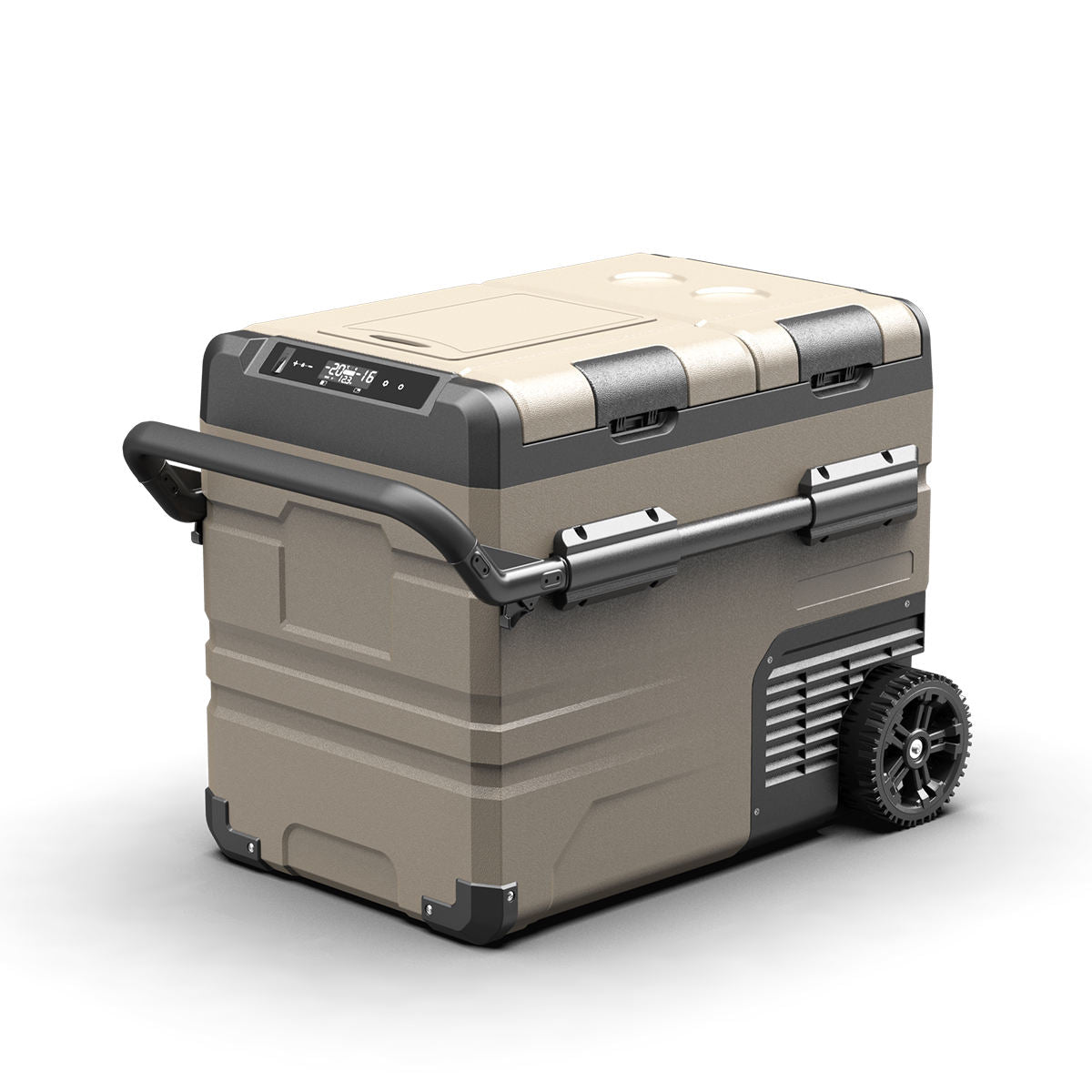 12V Portable 55 Liter Car Electric Wheels and Handle Refrigerator Car Fridges Camping Fridge Freezer Truck Refrigerator