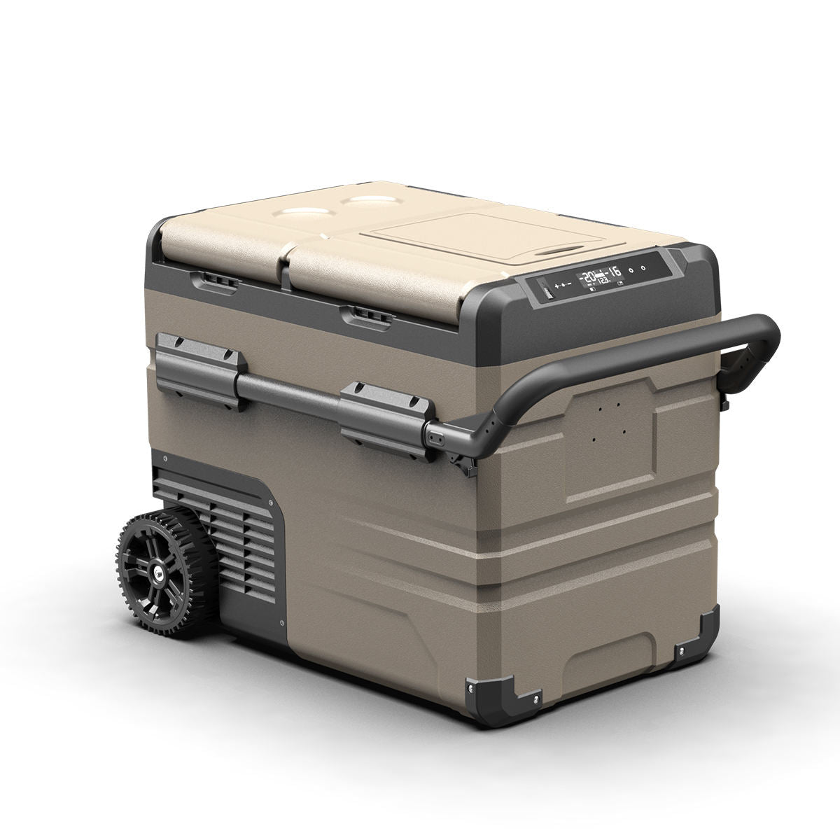 12V Portable 55 Liter Car Electric Wheels and Handle Refrigerator Car Fridges Camping Fridge Freezer Truck Refrigerator