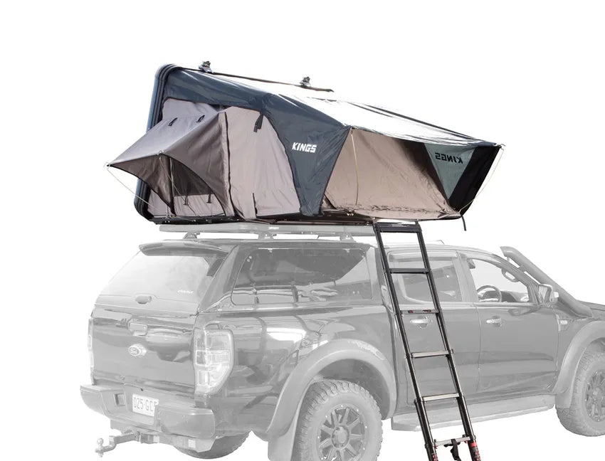 Roof Top Tent (Aluminium) | 2 min Setup | Large Sleeping Area | Aluminium side-opening transit lid